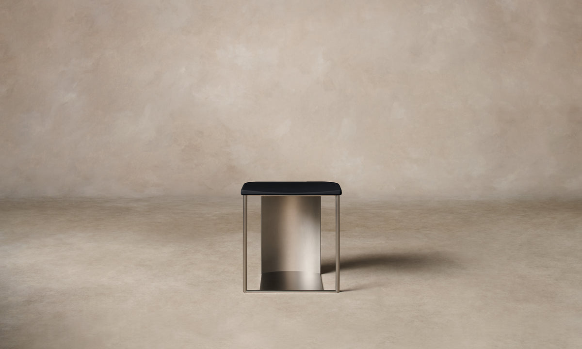 The Calder Stool - Ardennes Leather Atlantic