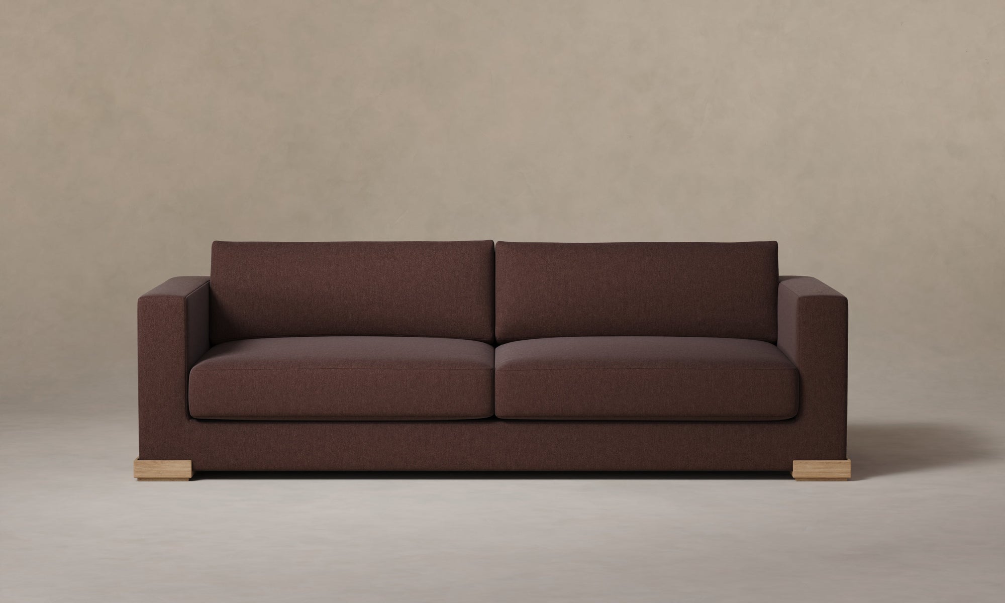 The Blair Sofa - Marled Alpaca Velvet Molasses