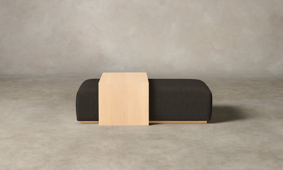 The Bowery Ottoman - Performance Textural Weave Root