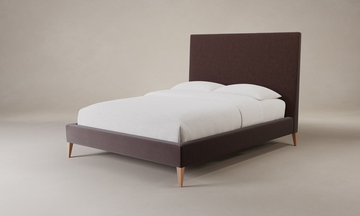 The Essex Bed - Marled Alpaca Velvet Molasses