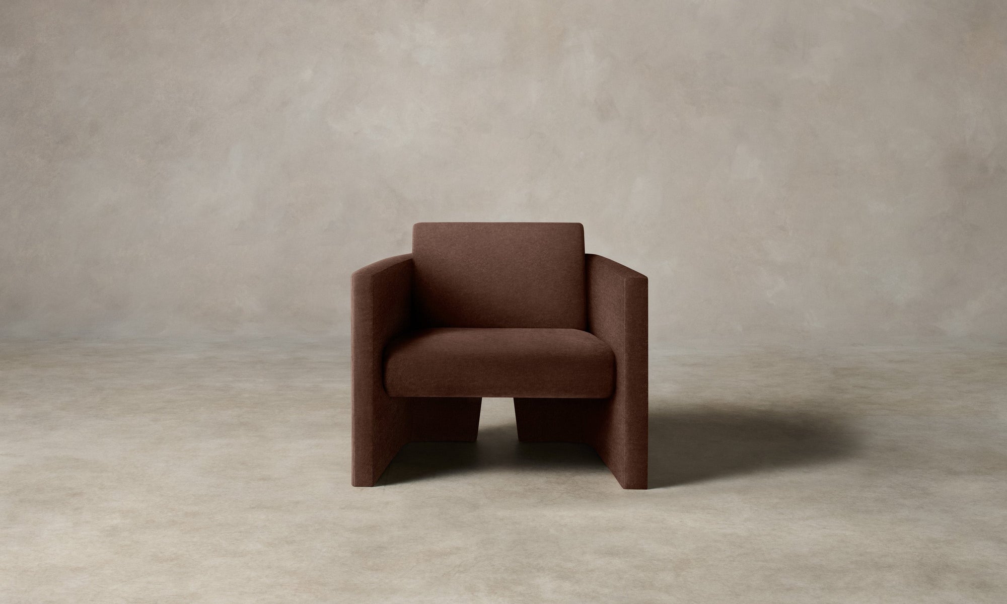 The Separa Chair - Marled Alpaca Velvet Molasses