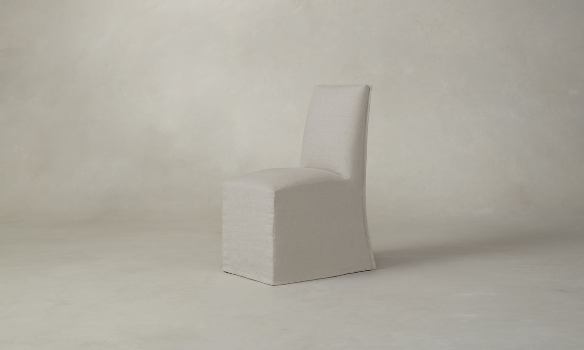 The Beacon Dining Chair - Performance Linen Weave Beige