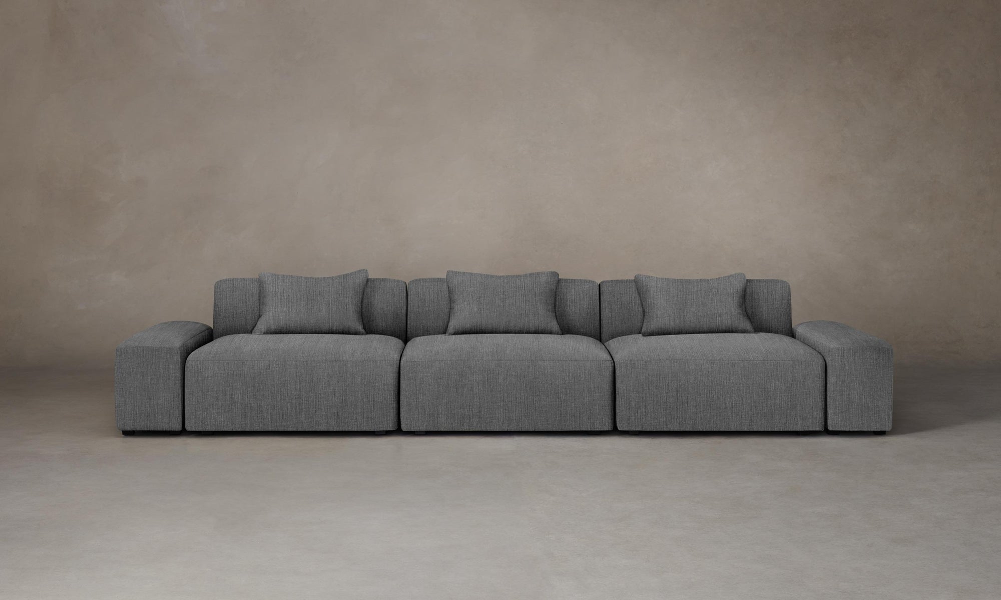 The Breuer Modular Sofa - Performance Tweed Smoke