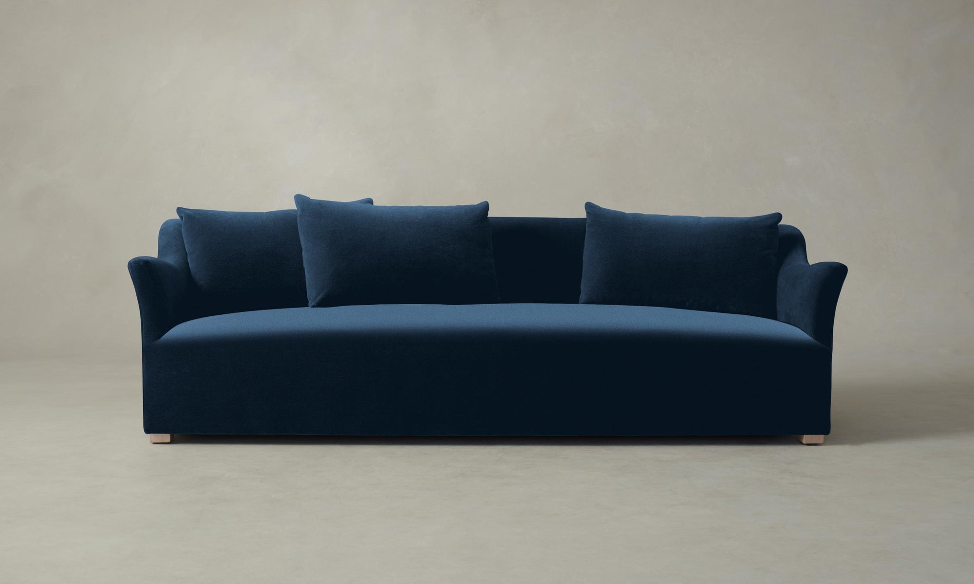 The Lenox Sofa - Performance Velvet Sapphire