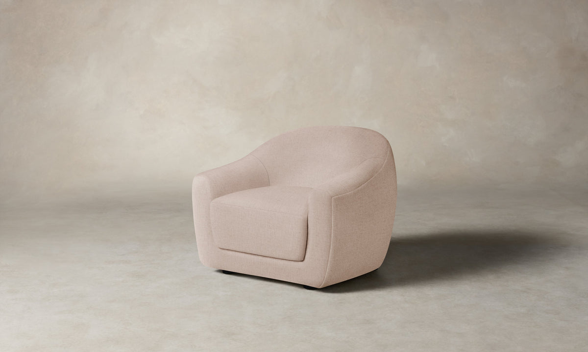 The Oliver Chair - Heritage Belgian Linen Petal