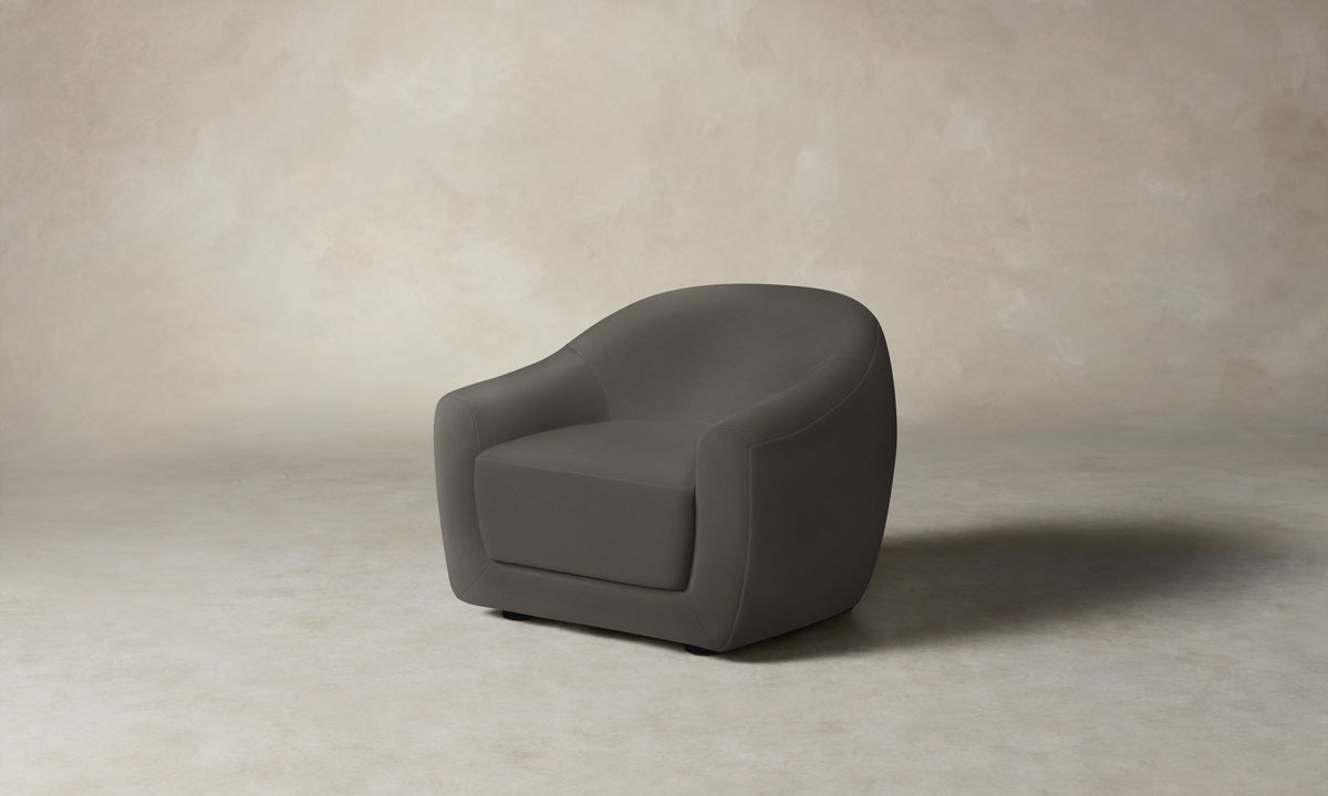 The Oliver Chair - Pebbled Leather Ash