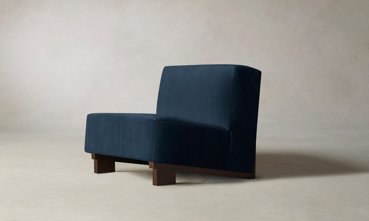 The Remsen Chair - Performance Velvet Sapphire