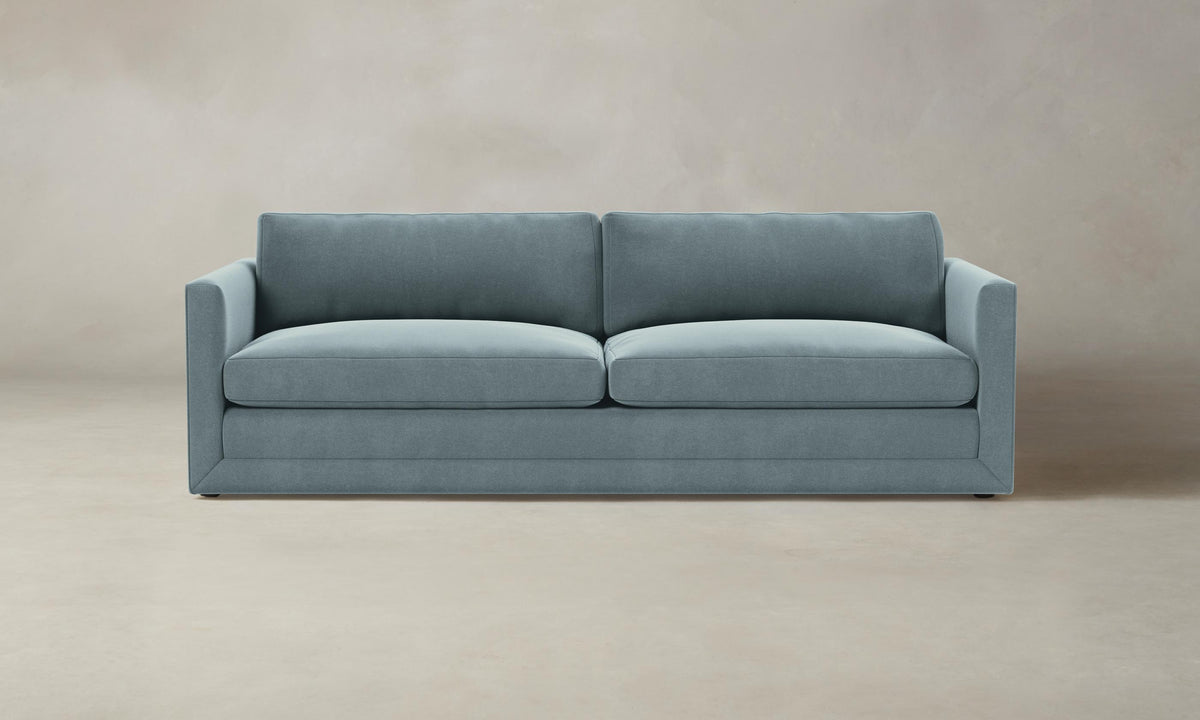 The Warren Sofa - Mohair Slate Blue